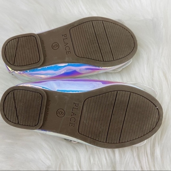 CHILDREN PLACE SILVER FLATS SHOES SIZE 6 TODDLER - Picture 6 of 11
